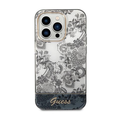 Guess Porcelain Collection - Etui iPhone 14 Pro Max (szary) Guess Porcelain Collection - Etui iPhone 14 Pro Max (szary)
