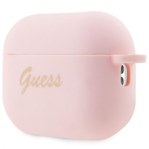 Guess Silicone Heart Charm - Etui AirPods Pro 2 (różowy) Guess Silicone Heart Charm - Etui AirPods Pro 2 (różowy)