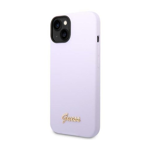Guess Silicone Vintage - Etui iPhone 14 (fioletowy) Guess Silicone Vintage - Etui iPhone 14 (fioletowy)