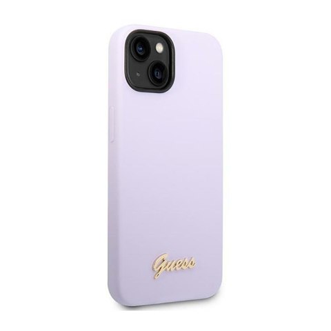 Guess Silicone Vintage - Etui iPhone 14 (fioletowy) Guess Silicone Vintage - Etui iPhone 14 (fioletowy)