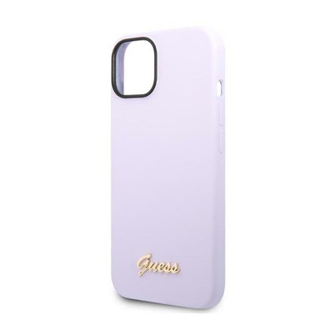 Guess Silicone Vintage - Etui iPhone 14 (fioletowy) Guess Silicone Vintage - Etui iPhone 14 (fioletowy)