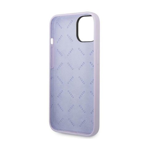 Guess Silicone Vintage - Etui iPhone 14 (fioletowy) Guess Silicone Vintage - Etui iPhone 14 (fioletowy)