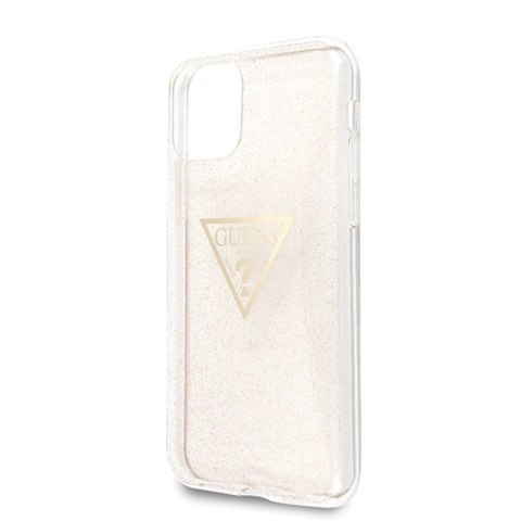 Guess Solid Glitter Triangle - Etui iPhone 11 Pro (Gold) Guess Solid Glitter Triangle - Etui iPhone 11 Pro (Gold)
