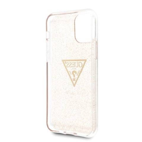 Guess Solid Glitter Triangle - Etui iPhone 11 Pro (Gold) Guess Solid Glitter Triangle - Etui iPhone 11 Pro (Gold)