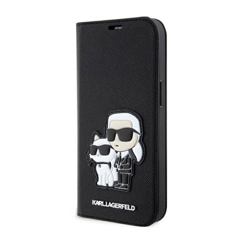 Karl Lagerfeld Booktype NFT Saffiano Karl & Choupette - Etui iPhone 14 Pro (Czarny) Karl Lagerfeld Booktype NFT Saffiano Karl & Choupette - Etui iPhone 14 Pro (Czarny)