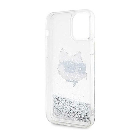 Karl Lagerfeld Liquid Glitter NFT Choupette Head - Etui iPhone 12 / iPhone 12 Pro (srebrny) Karl Lagerfeld Liquid Glitter NFT Choupette Head - Etui iPhone 12 / iPhone 12 Pro (srebrny)
