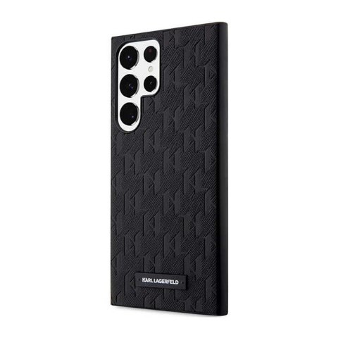 Karl Lagerfeld Saffiano Monogram Metal Logo - Etui Samsung Galaxy S23 Ultra (czarny) Karl Lagerfeld Saffiano Monogram Metal Logo - Etui Samsung Galaxy S23 Ultra (czarny)
