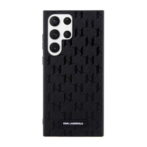 Karl Lagerfeld Saffiano Monogram Metal Logo - Etui Samsung Galaxy S23 Ultra (czarny) Karl Lagerfeld Saffiano Monogram Metal Logo - Etui Samsung Galaxy S23 Ultra (czarny)