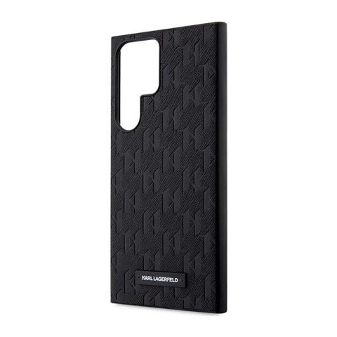 Karl Lagerfeld Saffiano Monogram Metal Logo - Etui Samsung Galaxy S23 Ultra (czarny) Karl Lagerfeld Saffiano Monogram Metal Logo - Etui Samsung Galaxy S23 Ultra (czarny)