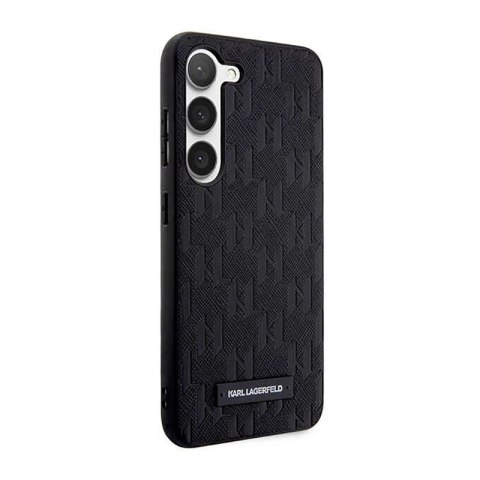 Karl Lagerfeld Saffiano Monogram Metal Logo - Etui Samsung Galaxy S23 (czarny) Karl Lagerfeld Saffiano Monogram Metal Logo - Etui Samsung Galaxy S23 (czarny)