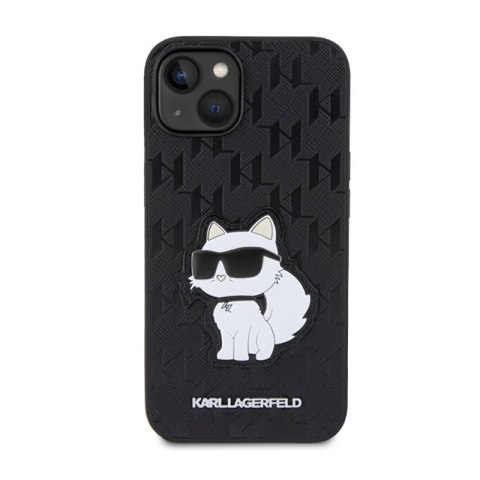 Karl Lagerfeld Saffiano Monogram NFT Choupette - Etui iPhone 14 Plus (Czarny) Karl Lagerfeld Saffiano Monogram NFT Choupette - Etui iPhone 14 Plus (Czarny)