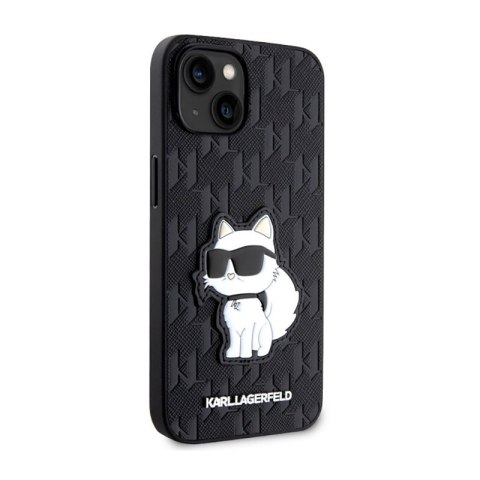 Karl Lagerfeld Saffiano Monogram NFT Choupette - Etui iPhone 14 Plus (Czarny) Karl Lagerfeld Saffiano Monogram NFT Choupette - Etui iPhone 14 Plus (Czarny)
