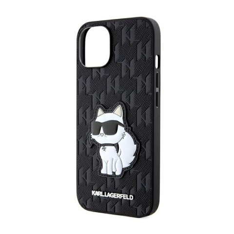 Karl Lagerfeld Saffiano Monogram NFT Choupette - Etui iPhone 14 Plus (Czarny) Karl Lagerfeld Saffiano Monogram NFT Choupette - Etui iPhone 14 Plus (Czarny)