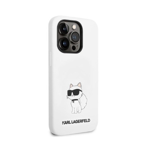 Karl Lagerfeld Silicone NFT Choupette - Etui iPhone 14 Pro Max (biały) Karl Lagerfeld Silicone NFT Choupette - Etui iPhone 14 Pro Max (biały)