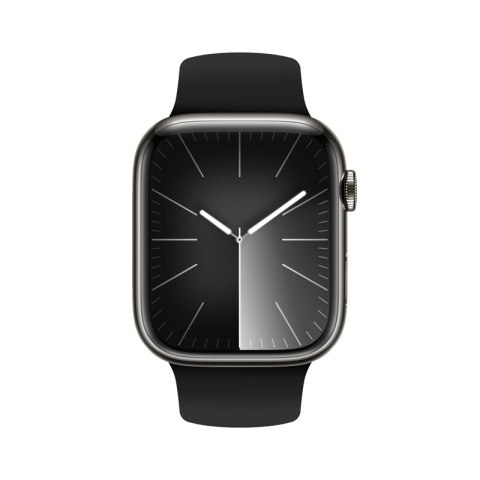 Crong Liquid - Pasek do Apple Watch 44/45/46/49 mm (czarny) Crong Liquid - Pasek do Apple Watch 44/45/46/49 mm (czarny)