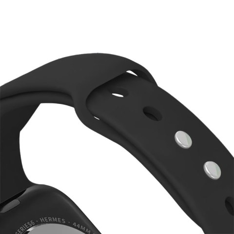 Crong Liquid - Pasek do Apple Watch 44/45/46/49 mm (czarny) Crong Liquid - Pasek do Apple Watch 44/45/46/49 mm (czarny)