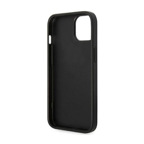 Guess 4G Bottom Stripe Metal Logo Collection - Etui iPhone 14 Plus (szary) Guess 4G Bottom Stripe Metal Logo Collection - Etui iPhone 14 Plus (szary)
