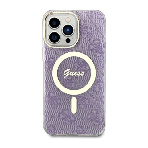 Guess 4G MagSafe - Etui iPhone 14 Pro Max (Purpurowy) Guess 4G MagSafe - Etui iPhone 14 Pro Max (Purpurowy)