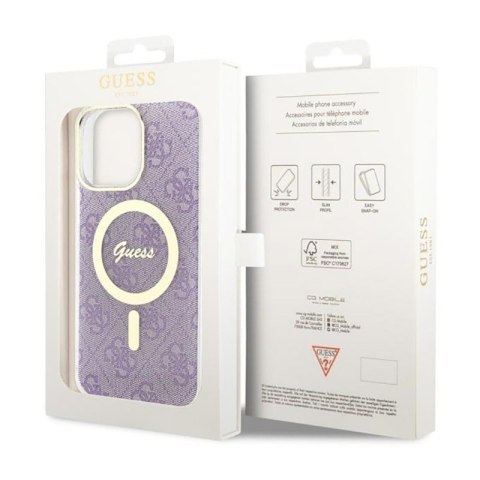 Guess 4G MagSafe - Etui iPhone 14 Pro Max (Purpurowy) Guess 4G MagSafe - Etui iPhone 14 Pro Max (Purpurowy)