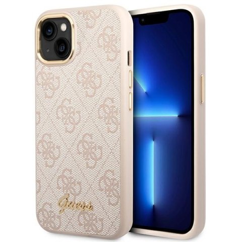 Guess 4G Metal Camera Outline Case - Etui iPhone 14 Plus (Różowy) Guess 4G Metal Camera Outline Case - Etui iPhone 14 Plus (Różowy)