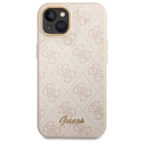 Guess 4G Metal Camera Outline Case - Etui iPhone 14 Plus (Różowy) Guess 4G Metal Camera Outline Case - Etui iPhone 14 Plus (Różowy)