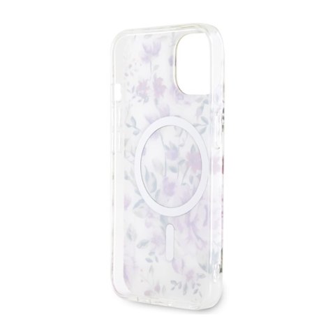 Guess Flower MagSafe - Etui iPhone 14 Plus (Przezroczysty) Guess Flower MagSafe - Etui iPhone 14 Plus (Przezroczysty)