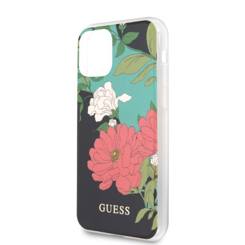 Guess Flower Shiny Collection N1 - Etui iPhone 11 Pro Max (Black) Guess Flower Shiny Collection N1 - Etui iPhone 11 Pro Max (Black)