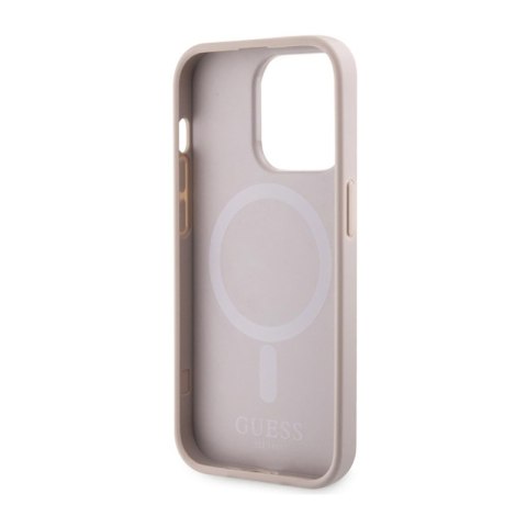 Guess GCube Stripes MagSafe - Etui iPhone 14 Pro Max (Różowy) Guess GCube Stripes MagSafe - Etui iPhone 14 Pro Max (Różowy)