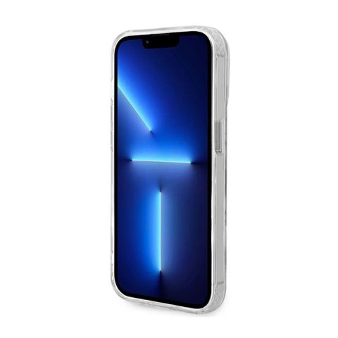 Guess Metal Outline MagSafe - Etui iPhone 14 Pro Max (przezroczysty / srebrny) Guess Metal Outline MagSafe - Etui iPhone 14 Pro Max (przezroczysty / srebrny)