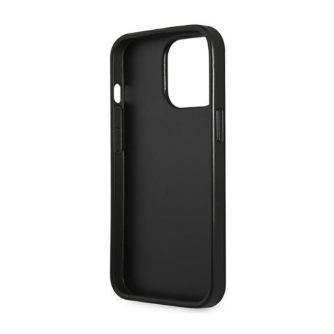Guess Saffiano Triangle Logo Case - Etui iPhone 14 Pro (czarny) Guess Saffiano Triangle Logo Case - Etui iPhone 14 Pro (czarny)