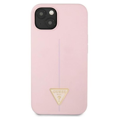Guess Silicone Triangle Logo - Etui iPhone 13 (liliowy) Guess Silicone Triangle Logo - Etui iPhone 13 (liliowy)