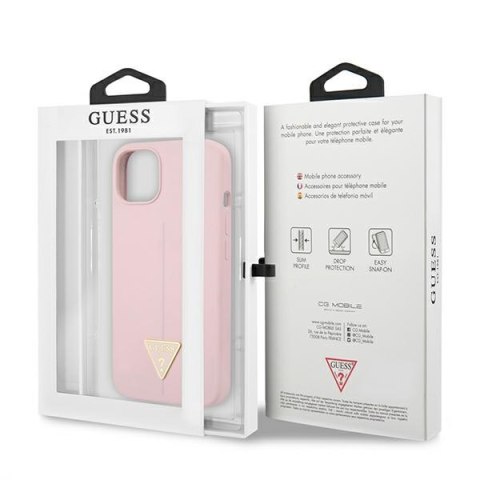 Guess Silicone Triangle Logo - Etui iPhone 13 (liliowy) Guess Silicone Triangle Logo - Etui iPhone 13 (liliowy)