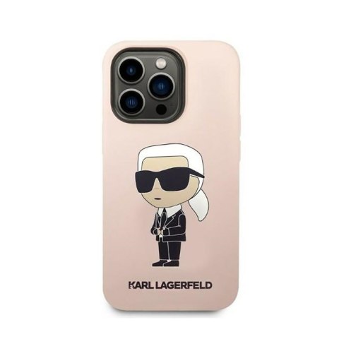 Karl Lagerfeld Silicone NFT Ikonik - Etui iPhone 14 Pro (różowy) Karl Lagerfeld Silicone NFT Ikonik - Etui iPhone 14 Pro (różowy)