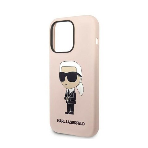 Karl Lagerfeld Silicone NFT Ikonik - Etui iPhone 14 Pro (różowy) Karl Lagerfeld Silicone NFT Ikonik - Etui iPhone 14 Pro (różowy)