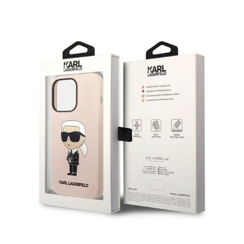 Karl Lagerfeld Silicone NFT Ikonik - Etui iPhone 14 Pro (różowy) Karl Lagerfeld Silicone NFT Ikonik - Etui iPhone 14 Pro (różowy)