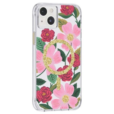 Rifle Paper Clear MagSafe - Etui iPhone 14 Plus zdobione złotem (Rose Garden) Rifle Paper Clear MagSafe - Etui iPhone 14 Plus zdobione złotem (Rose Garden)