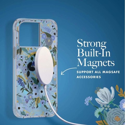 Rifle Paper Clear MagSafe - Etui iPhone 14 Pro Max (Garden Party Blue) Rifle Paper Clear MagSafe - Etui iPhone 14 Pro Max (Garden Party Blue)