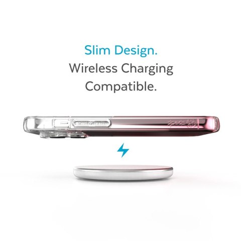 Speck Presidio Perfect-Clear + Ombre - Etui iPhone 14 Pro Max z powłoką MICROBAN (Clear / Vintage Rose Fade) Speck Presidio Perfect-Clear + Ombre - Etui iPhone 14 Pro Max z powłoką MICROBAN (Clear / Vintage Rose Fade)