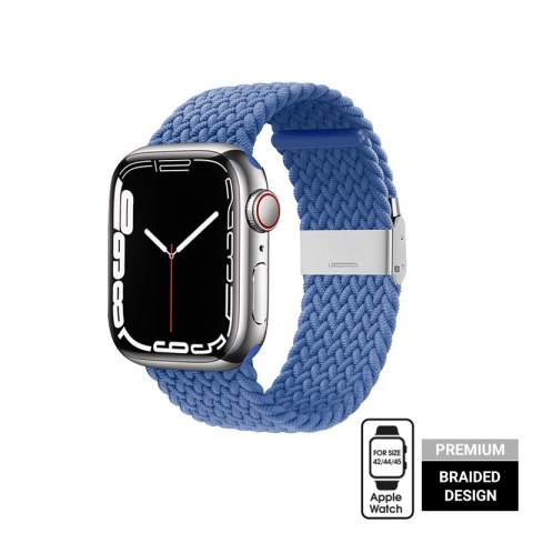 Crong Wave Band - Pleciony pasek do Apple Watch 44/45/46/49 mm (niebieski) Crong Wave Band - Pleciony pasek do Apple Watch 44/45/46/49 mm (niebieski)