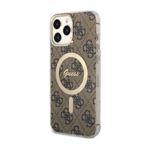 Guess 4G MagSafe - Etui iPhone 13 Pro Max (Brązowy) Guess 4G MagSafe - Etui iPhone 13 Pro Max (Brązowy)