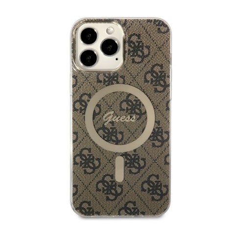 Guess 4G MagSafe - Etui iPhone 13 Pro Max (Brązowy) Guess 4G MagSafe - Etui iPhone 13 Pro Max (Brązowy)