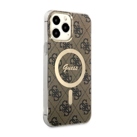 Guess 4G MagSafe - Etui iPhone 13 Pro Max (Brązowy) Guess 4G MagSafe - Etui iPhone 13 Pro Max (Brązowy)