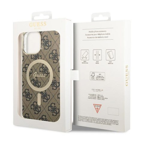 Guess 4G MagSafe - Etui iPhone 13 Pro Max (Brązowy) Guess 4G MagSafe - Etui iPhone 13 Pro Max (Brązowy)