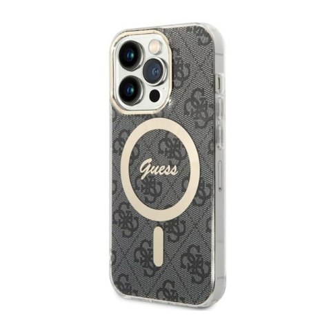 Guess 4G MagSafe - Etui iPhone 14 Pro (Czarny) Guess 4G MagSafe - Etui iPhone 14 Pro (Czarny)