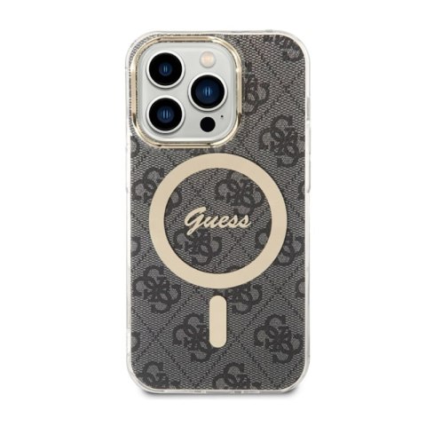 Guess 4G MagSafe - Etui iPhone 14 Pro (Czarny) Guess 4G MagSafe - Etui iPhone 14 Pro (Czarny)