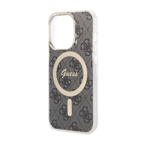 Guess 4G MagSafe - Etui iPhone 14 Pro (Czarny) Guess 4G MagSafe - Etui iPhone 14 Pro (Czarny)