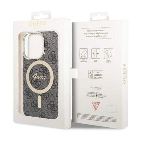 Guess 4G MagSafe - Etui iPhone 14 Pro (Czarny) Guess 4G MagSafe - Etui iPhone 14 Pro (Czarny)
