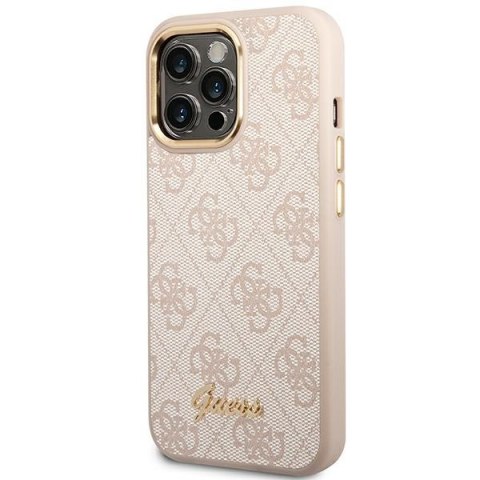 Guess 4G Metal Camera Outline Case - Etui iPhone 14 Pro Max (Różowy) Guess 4G Metal Camera Outline Case - Etui iPhone 14 Pro Max (Różowy)