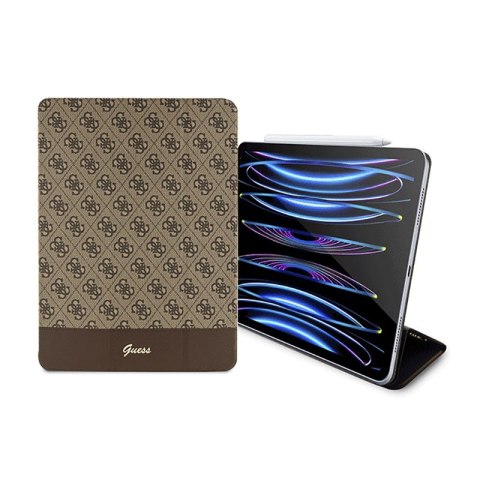 Guess 4G Stripe Allover - Etui iPad Pro 12.9" (2022-2020) (Brązowy) Guess 4G Stripe Allover - Etui iPad Pro 12.9" (2022-2020) (Brązowy)