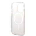 Guess Bundle Pack MagSafe 4G - Zestaw etui + ładowarka MagSafe iPhone 13 Pro (różowy/złoty)